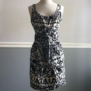 Cynthia Steffe Black & White Tie Front Dress, 2